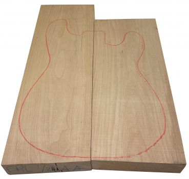 Body Europ. Red Alder, Prime grade AA, 2-pcs. 24mm thick